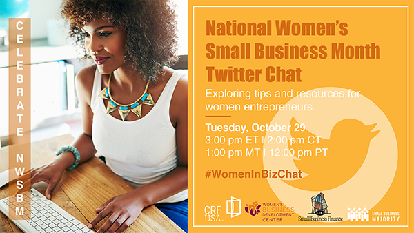 National Women’s Small Business Month - Twitter Chat